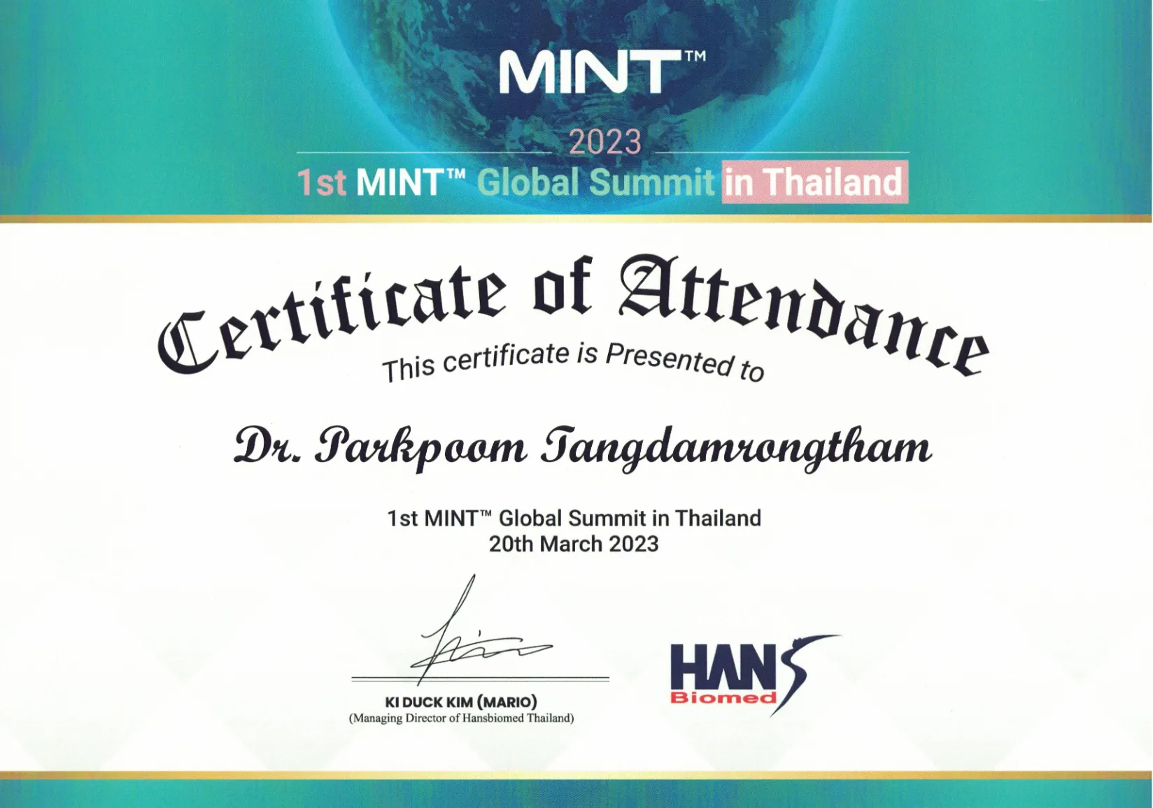 Mint Global Thailand · 2023